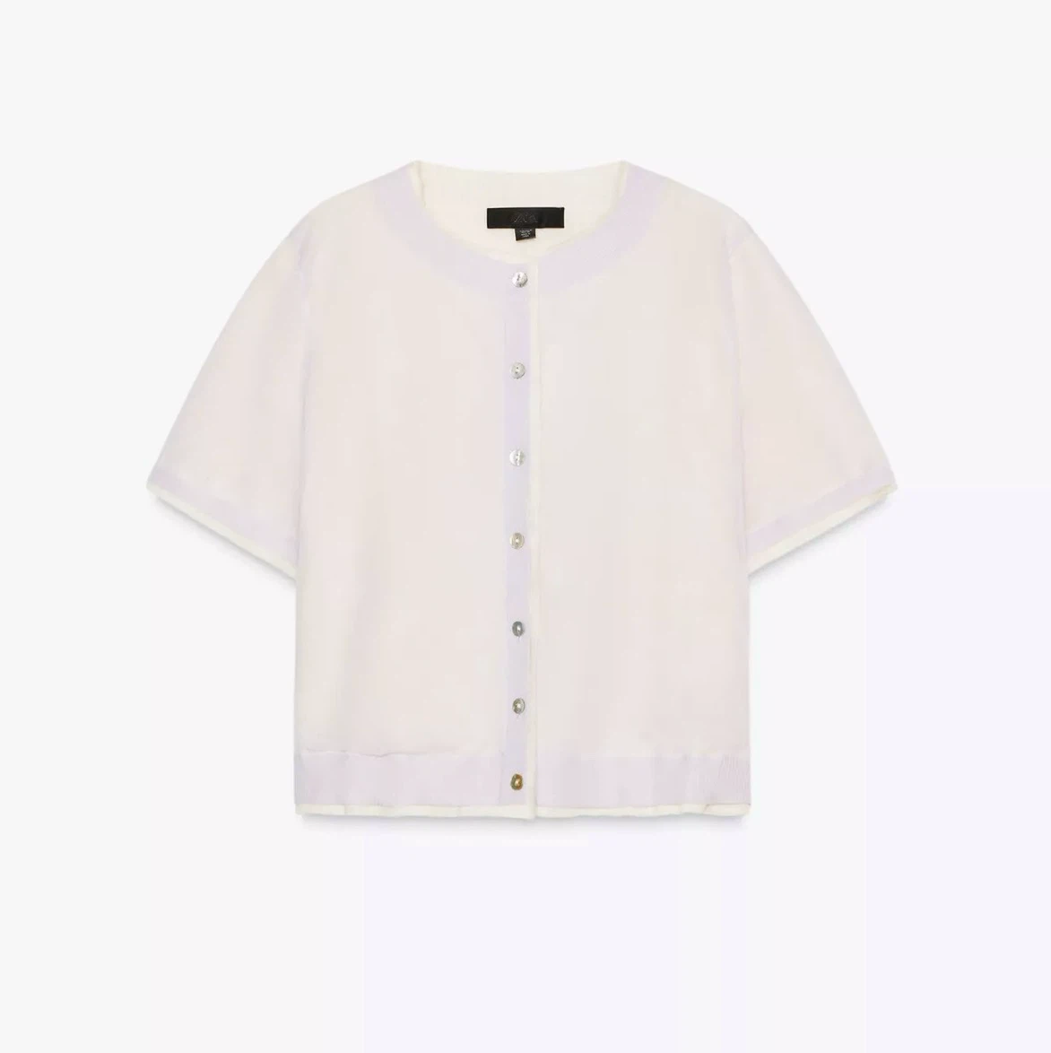 Zara Short Sleeve linen top