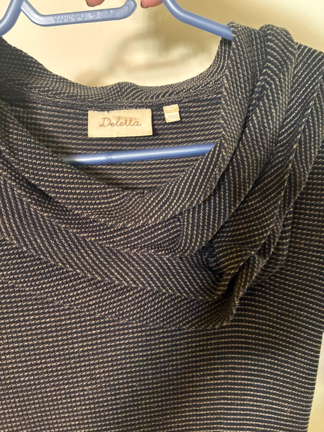 Deletta Striped Cowl Neck Top - photo 2
