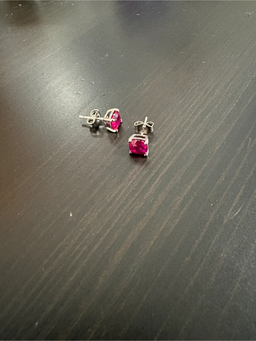Ruby & White Sapphire Pendent & Earrings - photo 3