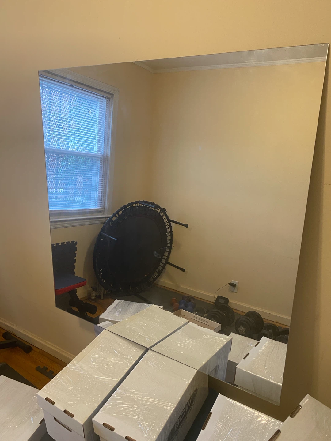 Large Frameless Mirror - photo 2