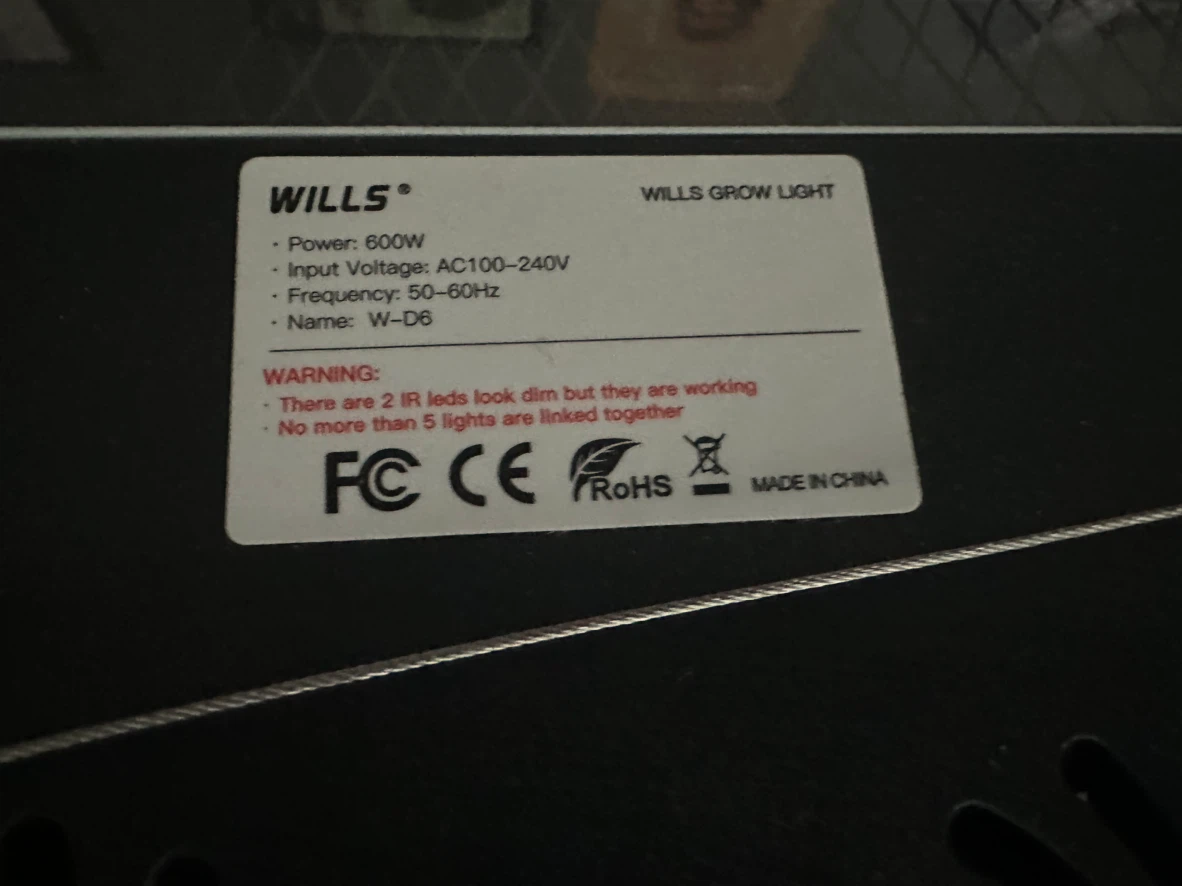 Wills 600W LED Grow Light W-D6 - photo 2