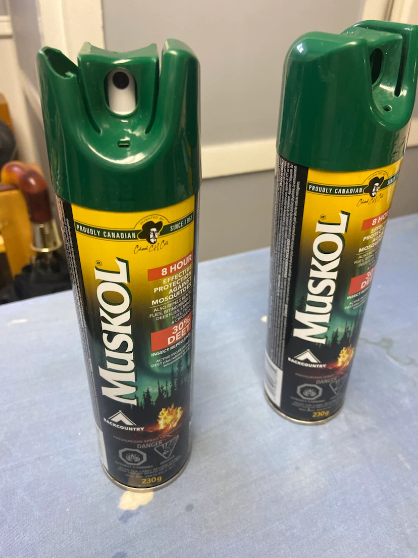 Two 230g Muskol Backcountry Insect Repellent Spray Cans - photo 2
