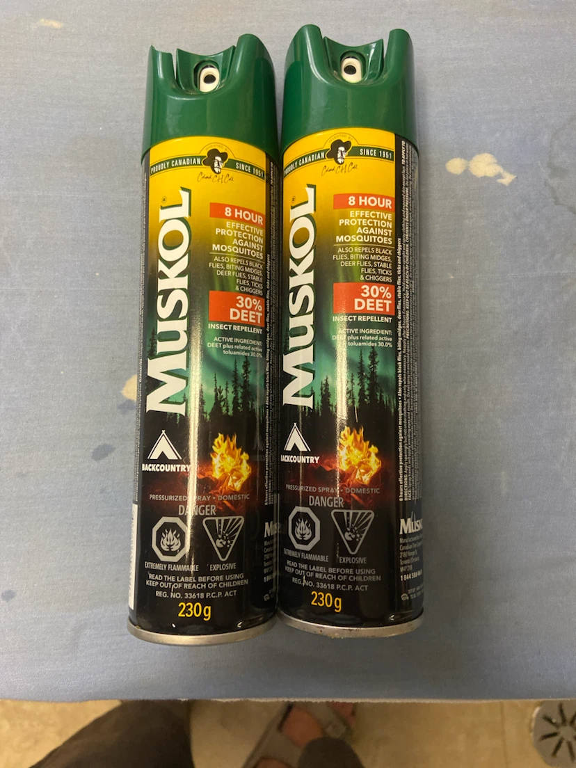 Two 230g Muskol Backcountry Insect Repellent Spray Cans - photo 3