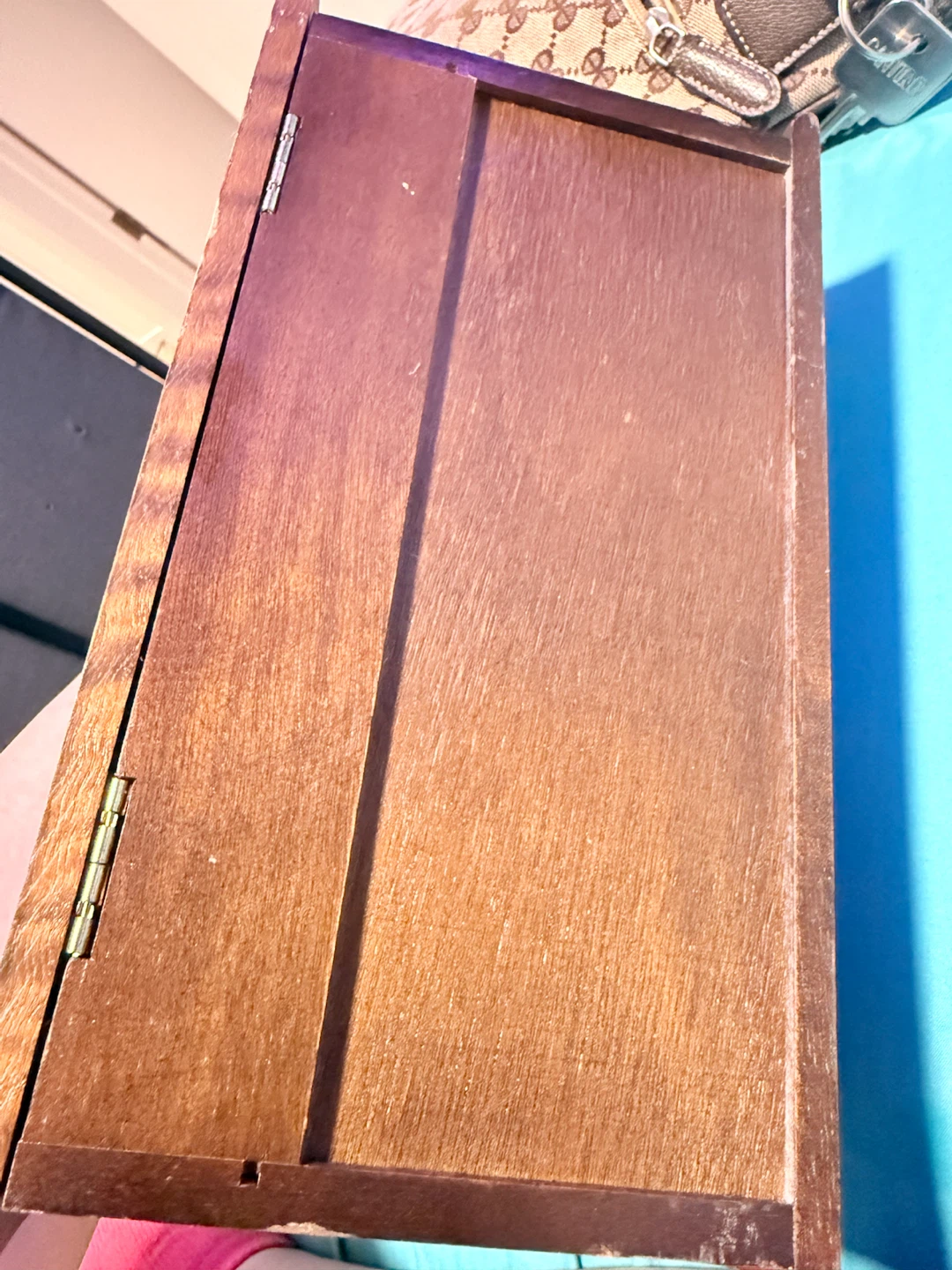 Wooden Jewelry Box with Mirror and Drawers - photo 3