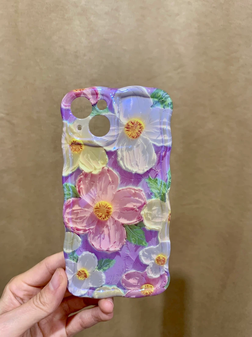 Textured Floral iPhone 13 Case