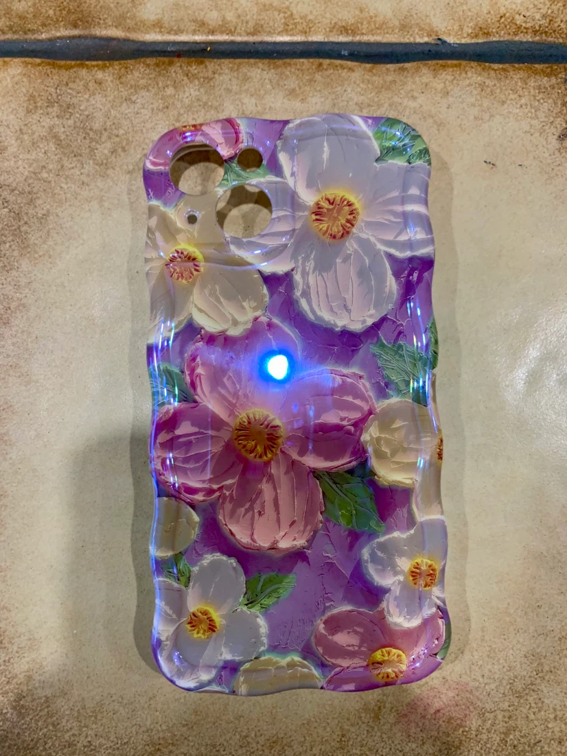 Textured Floral iPhone 13 Case - photo 2