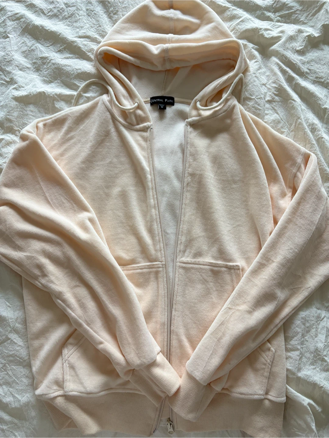Velour hoodie and joggers set