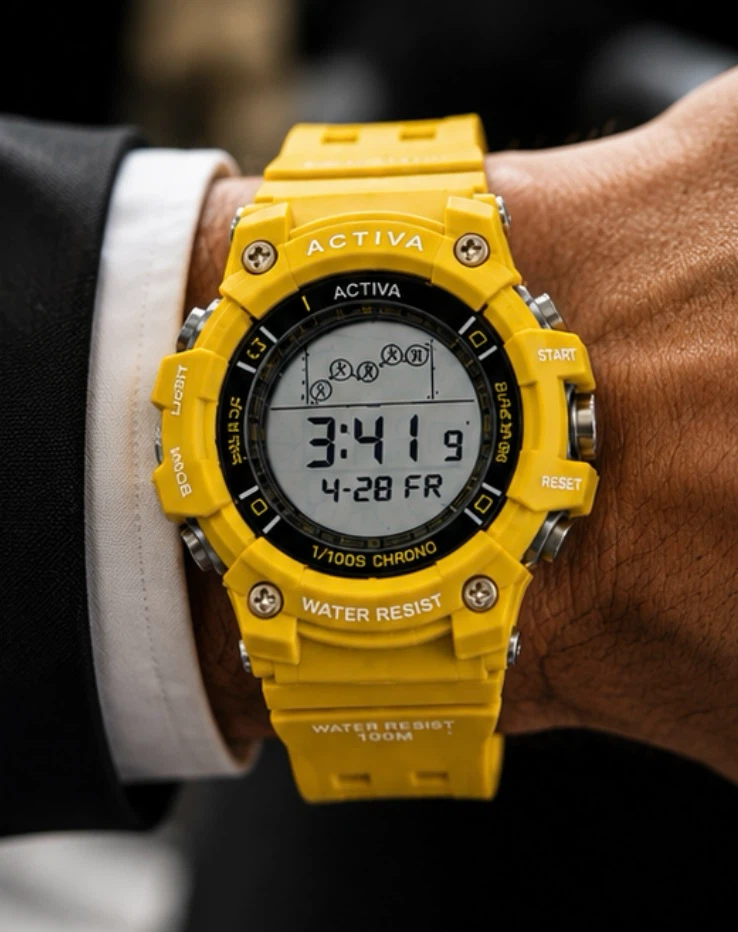 Activa x Invicta Rally 50mm Yellow Digital Sport Watch Set - photo 2