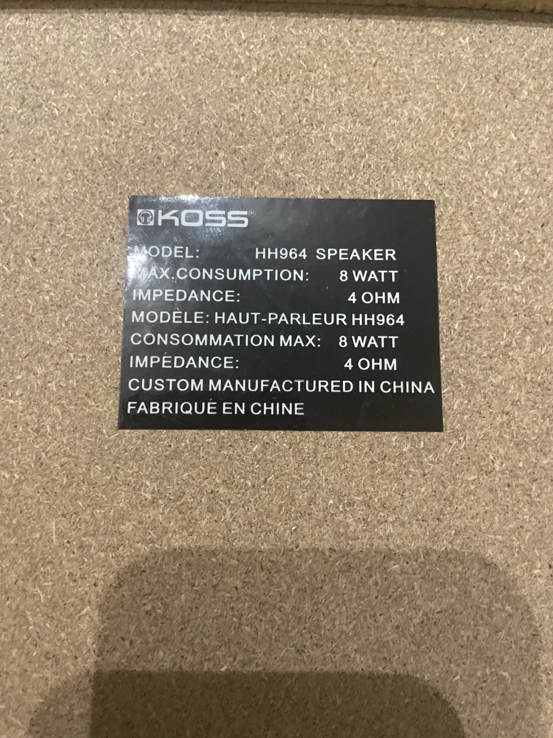 Koss HH964 Speaker - photo 3