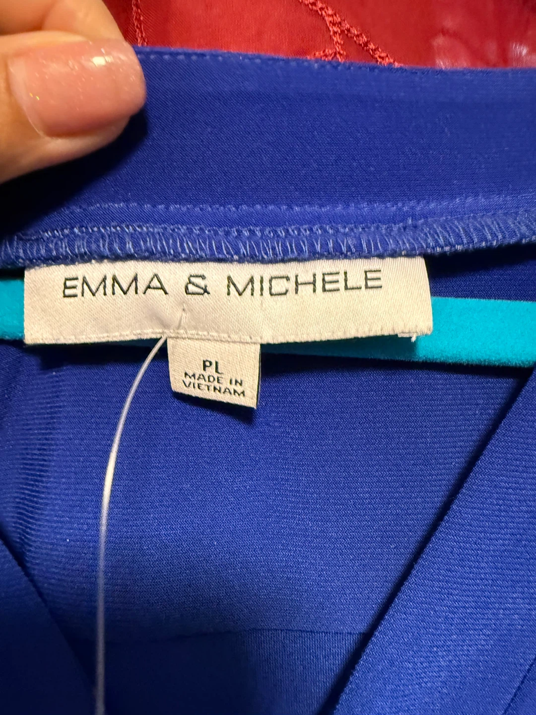 Emma & Michele Blue V-Neck Zip Dress - photo 3