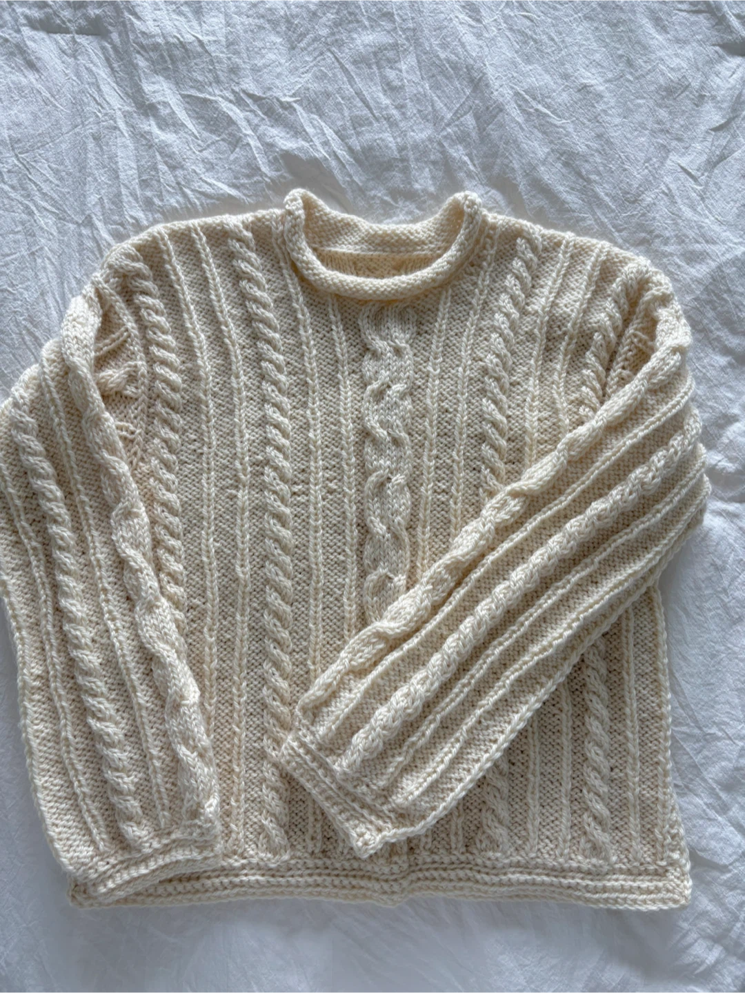 100% Wool Cable Knit Sweater