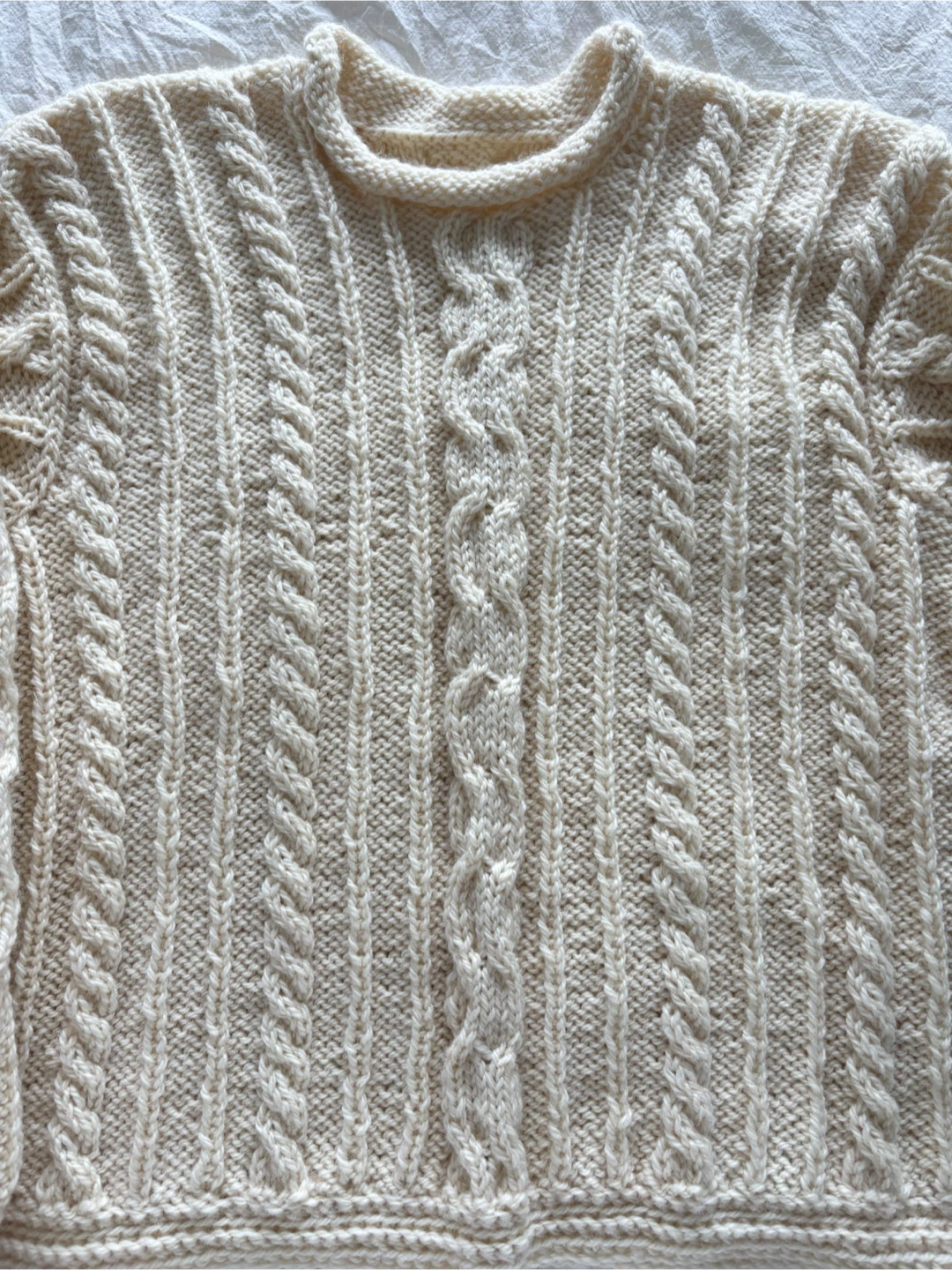 100% Wool Cable Knit Sweater - photo 3