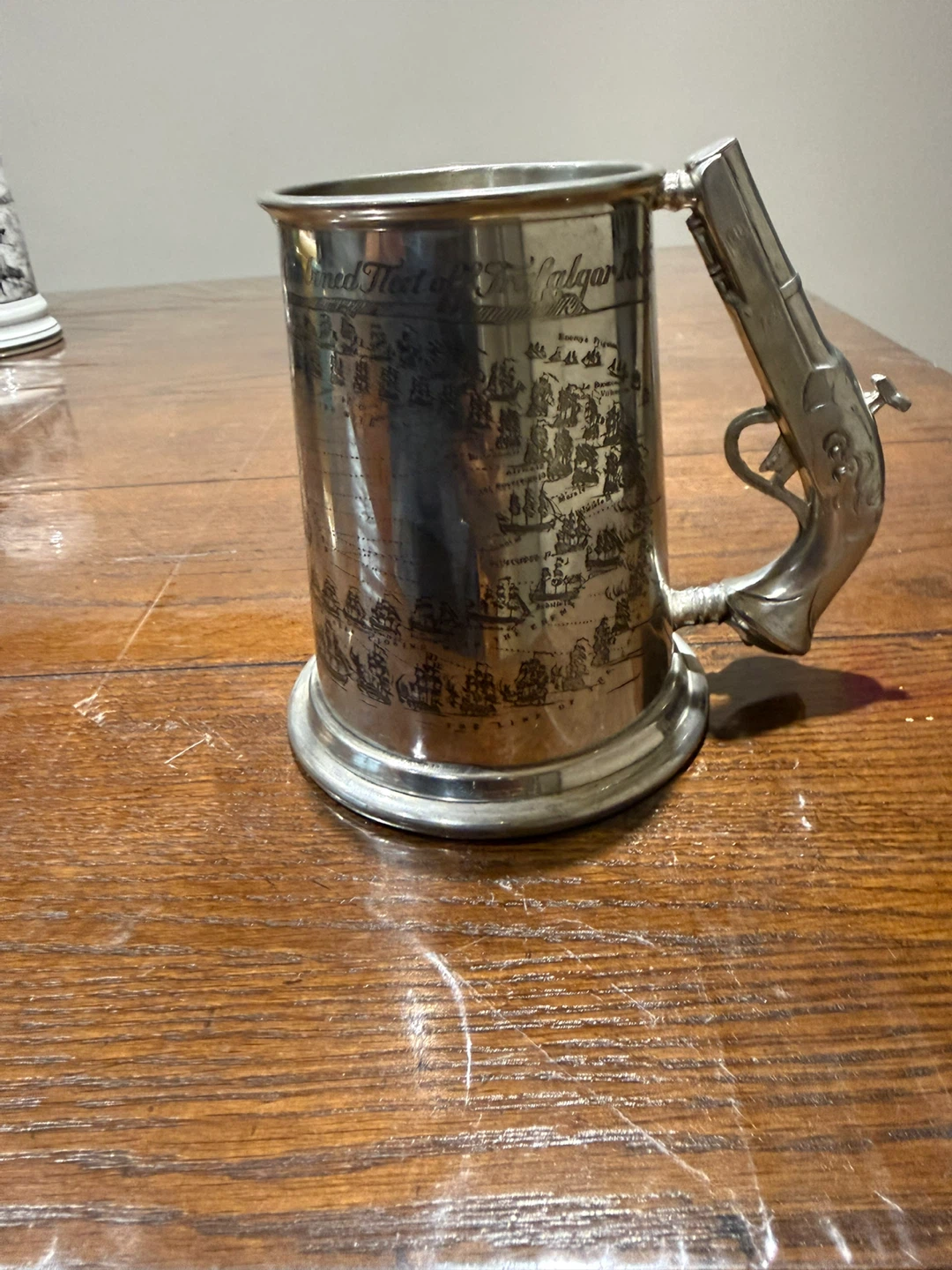 Vintage English Pewter Tankard