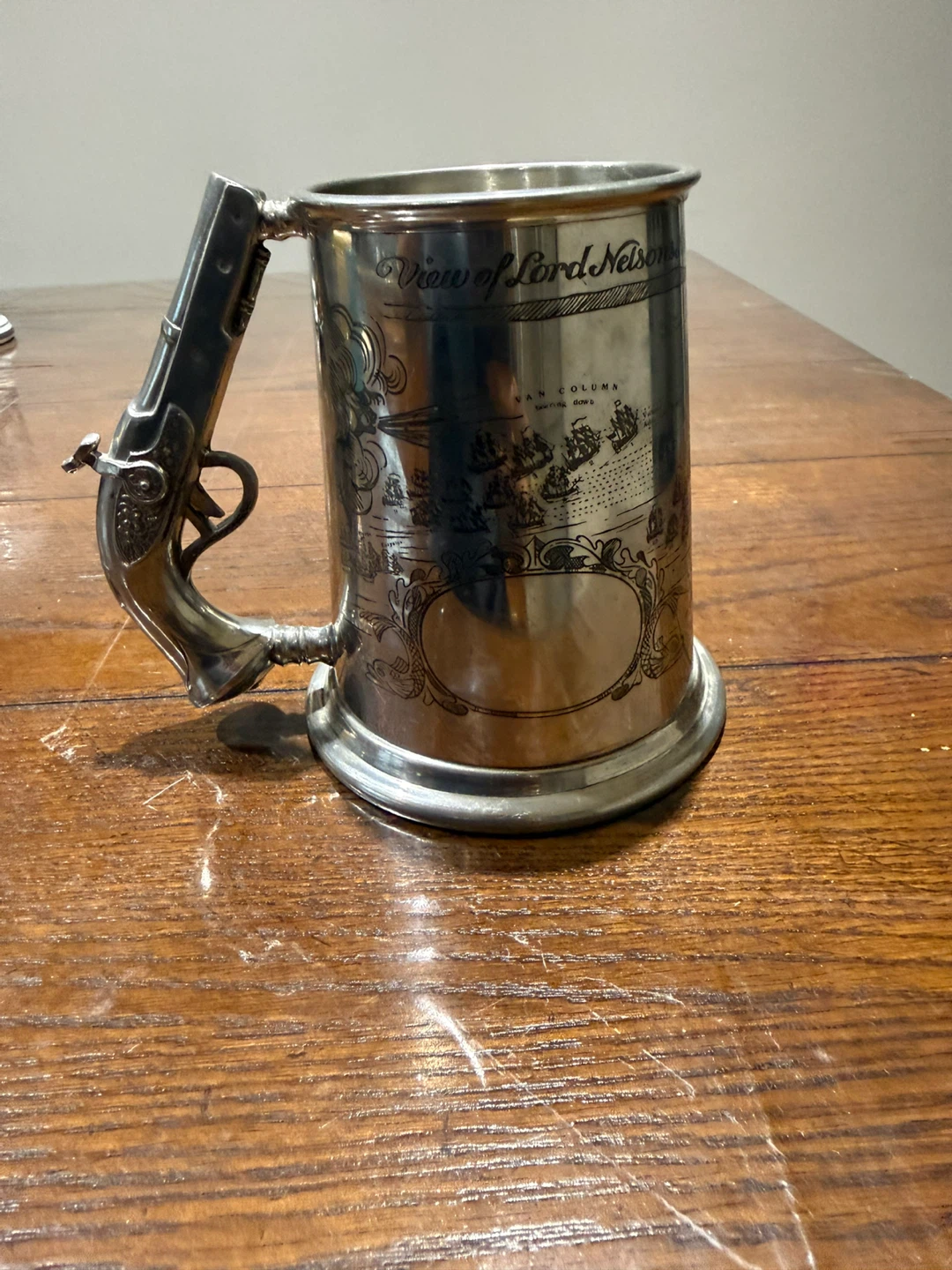 Vintage English Pewter Tankard - photo 3