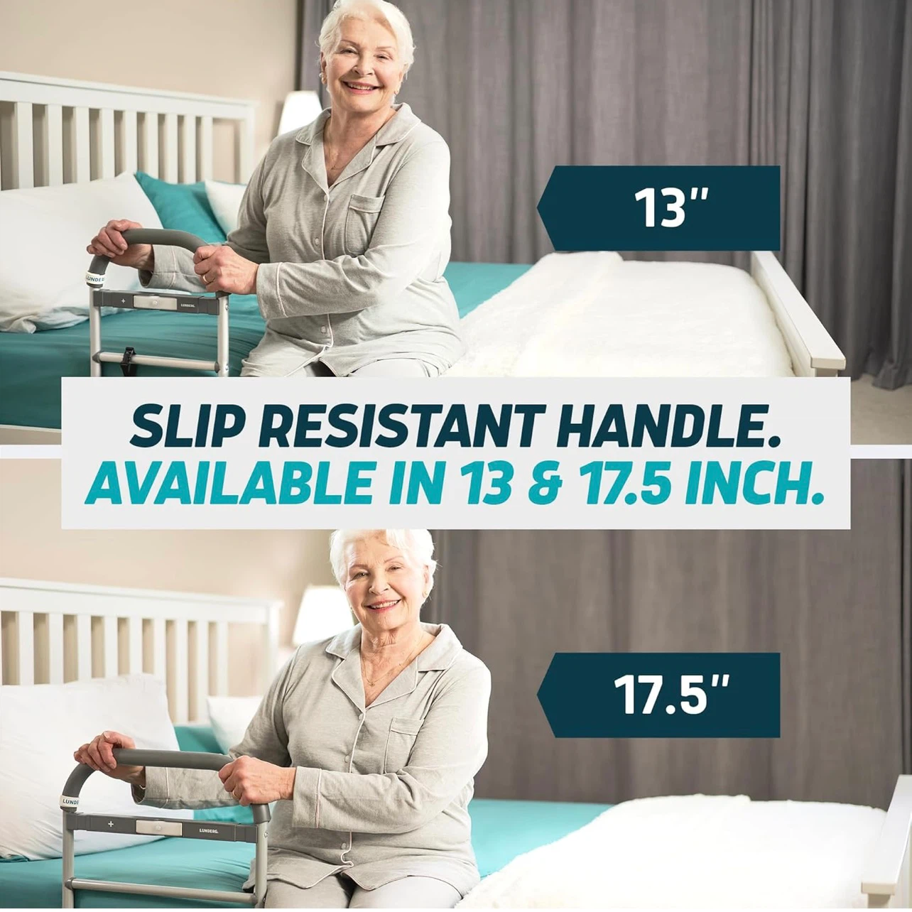 Lunderg Bed Assist Rail for Seniors with Motion-Activated Light - photo 5