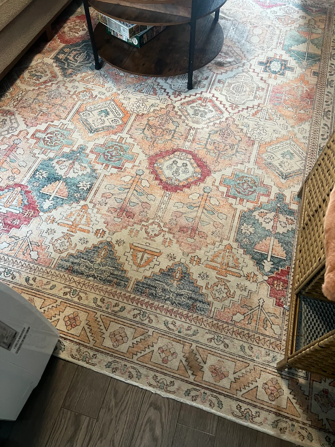 Large 9’ x 10’ Vintage-Style Area Rug - photo 2