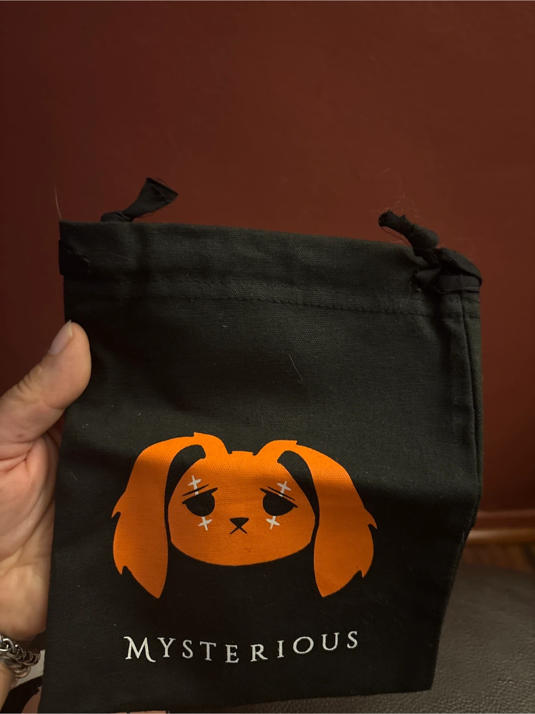 NEW Mysterious leather Card Holder with Drawstring Pouch - photo 2