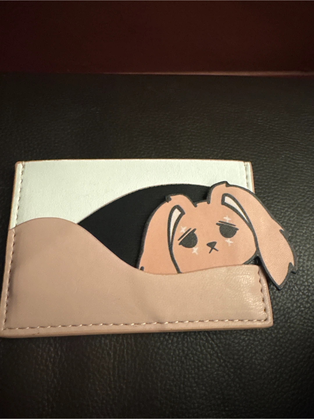NEW Mysterious leather Card Holder with Drawstring Pouch - photo 3