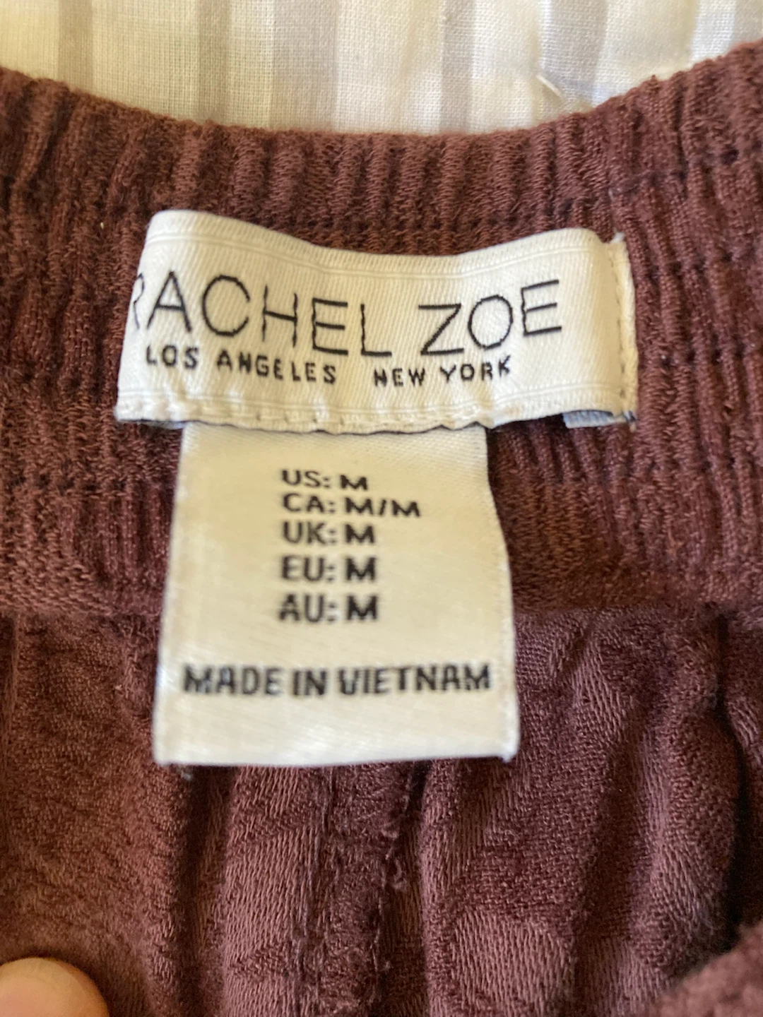 Rachel Zoe Damask Linen Wide-Leg Pants, size L or 10 - photo 3