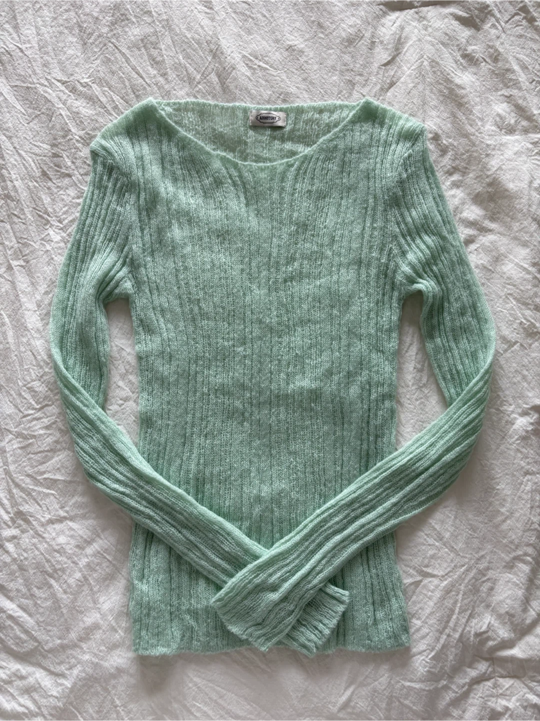 Korean Mint Green Knit Sweater