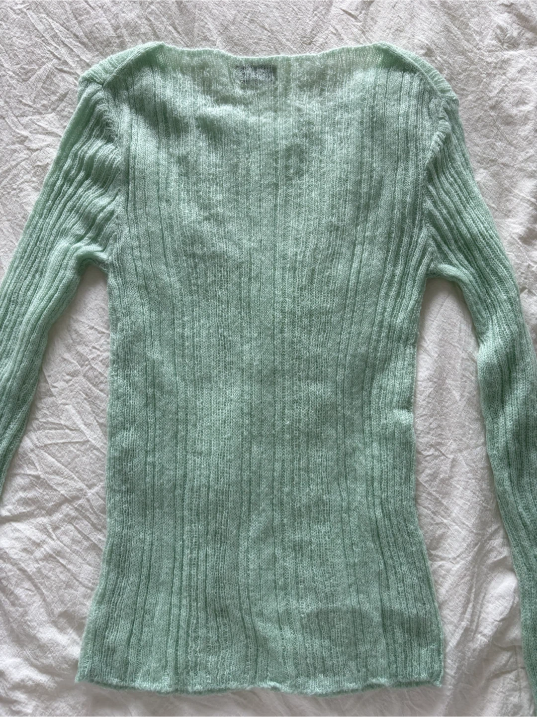 Korean Mint Green Knit Sweater - photo 4