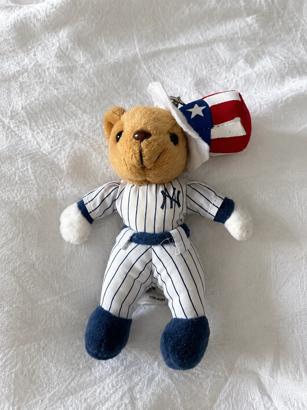 New York Yankees Baseball Bear Plush Keychain - photo 4