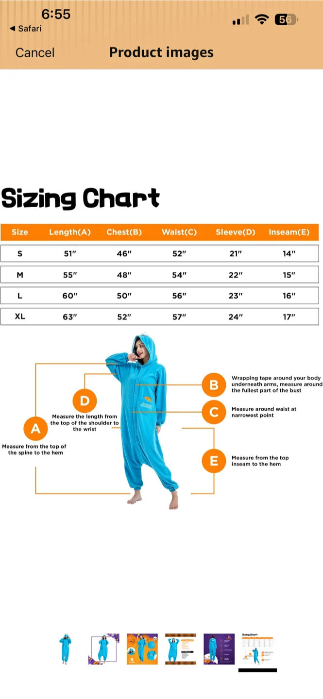 Blue Cookie Monster Onesie Unisex Adult Size Large - photo 2