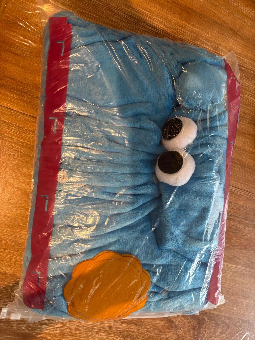 Blue Cookie Monster Onesie Unisex Adult Size Large - photo 3