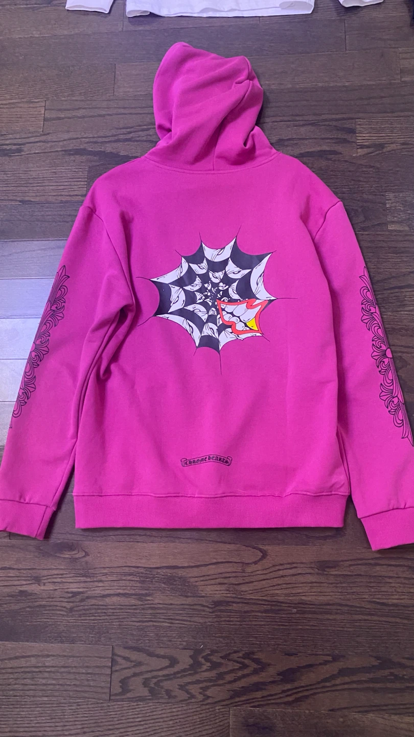 Chrome Hearts Pink Hoodie - photo 3