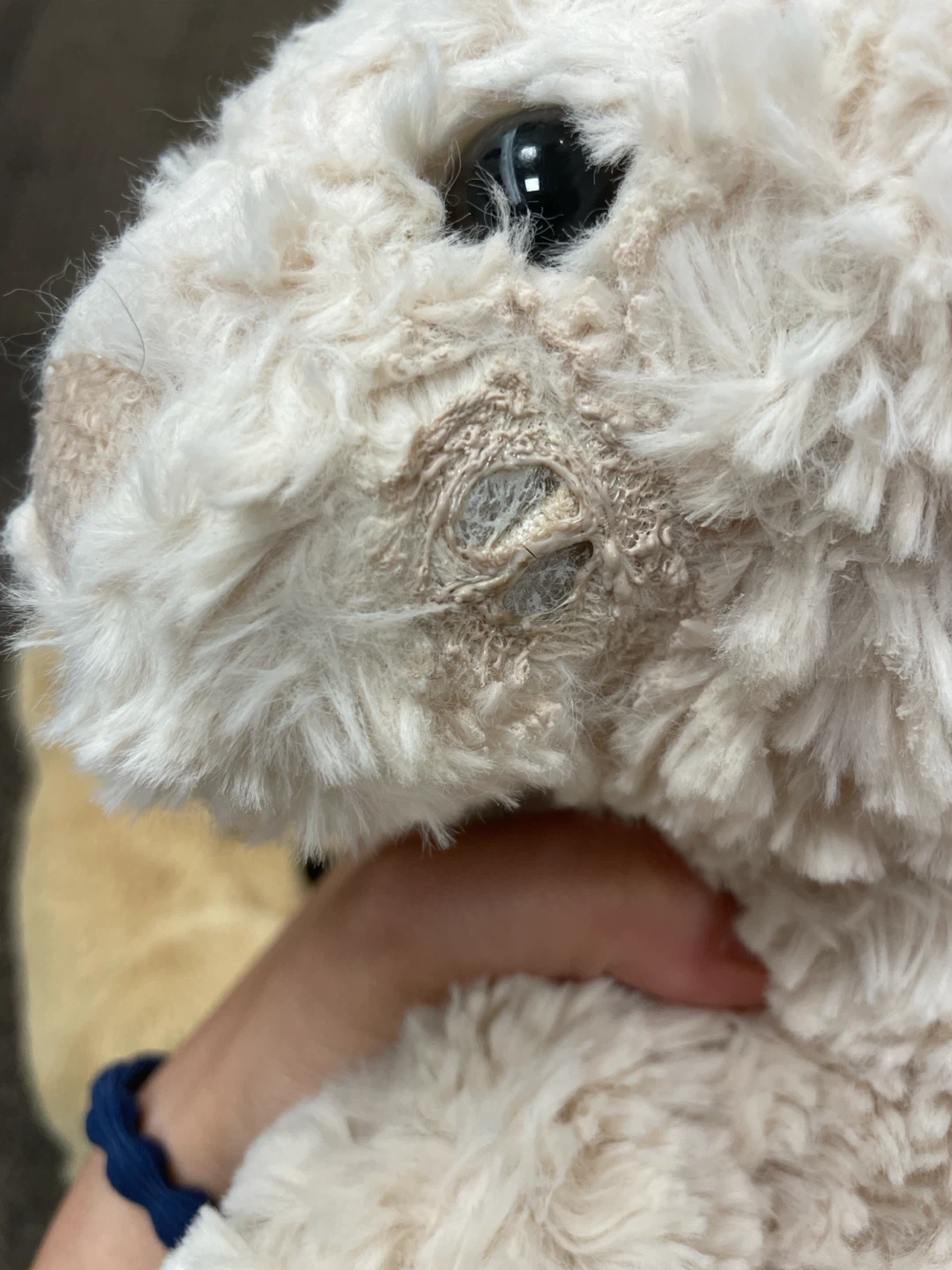 Cream Plush Bunny Stuffed Animal - photo 2