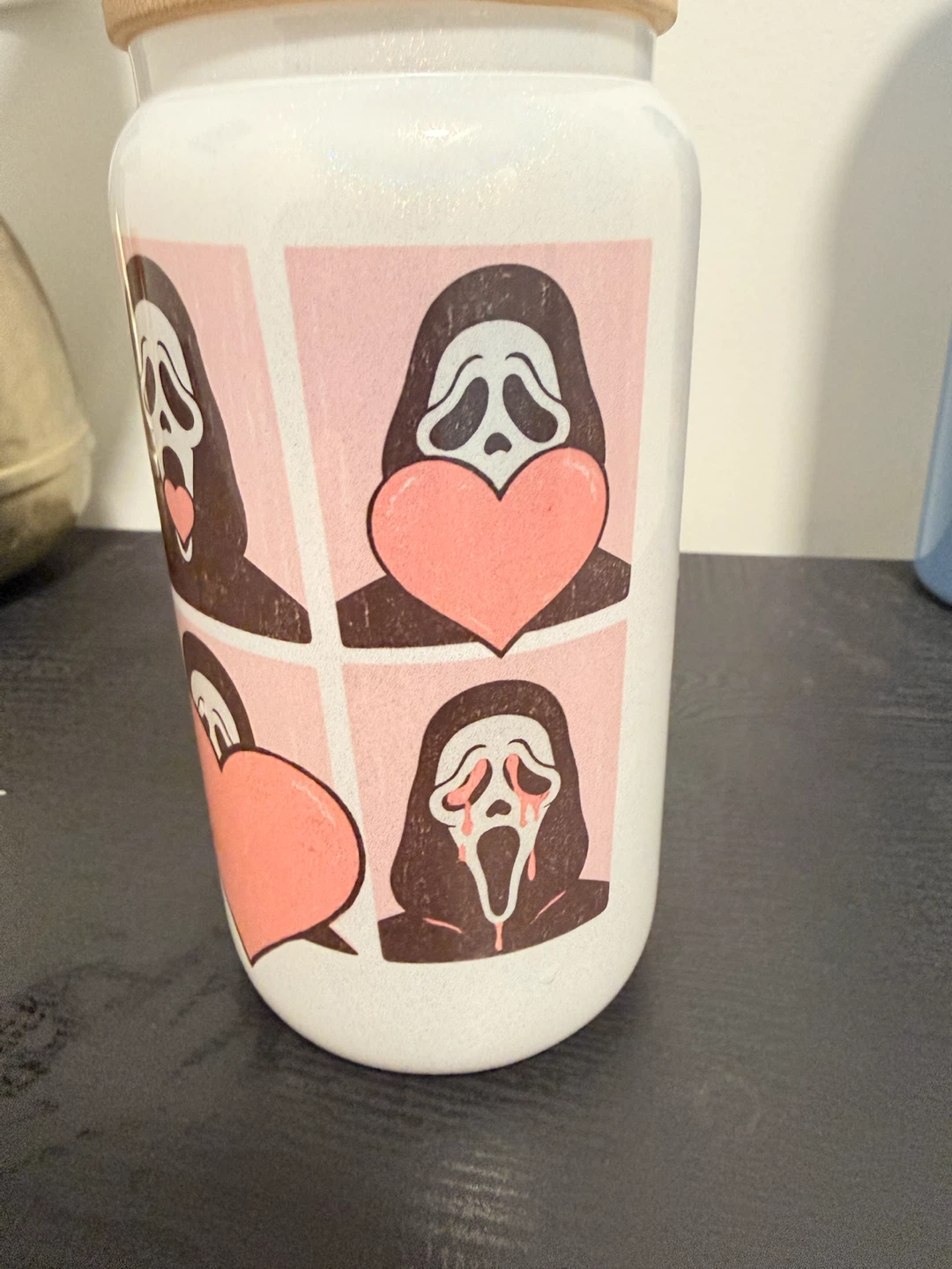Ghostface Tumbler with Lid and Straw - photo 2