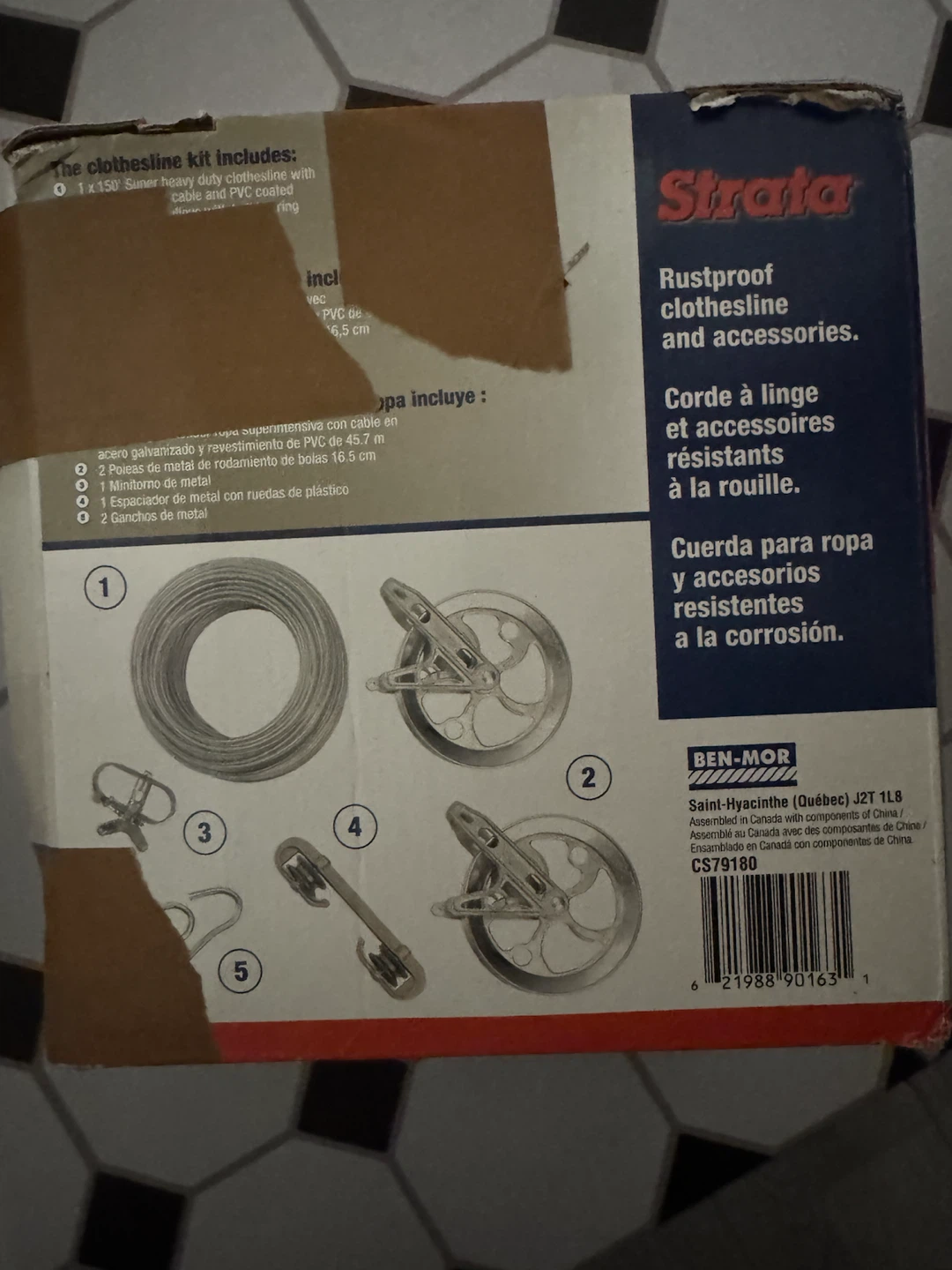 Strata Super Heavy Duty Clothesline Kit - 150ft Urban Grey - photo 4