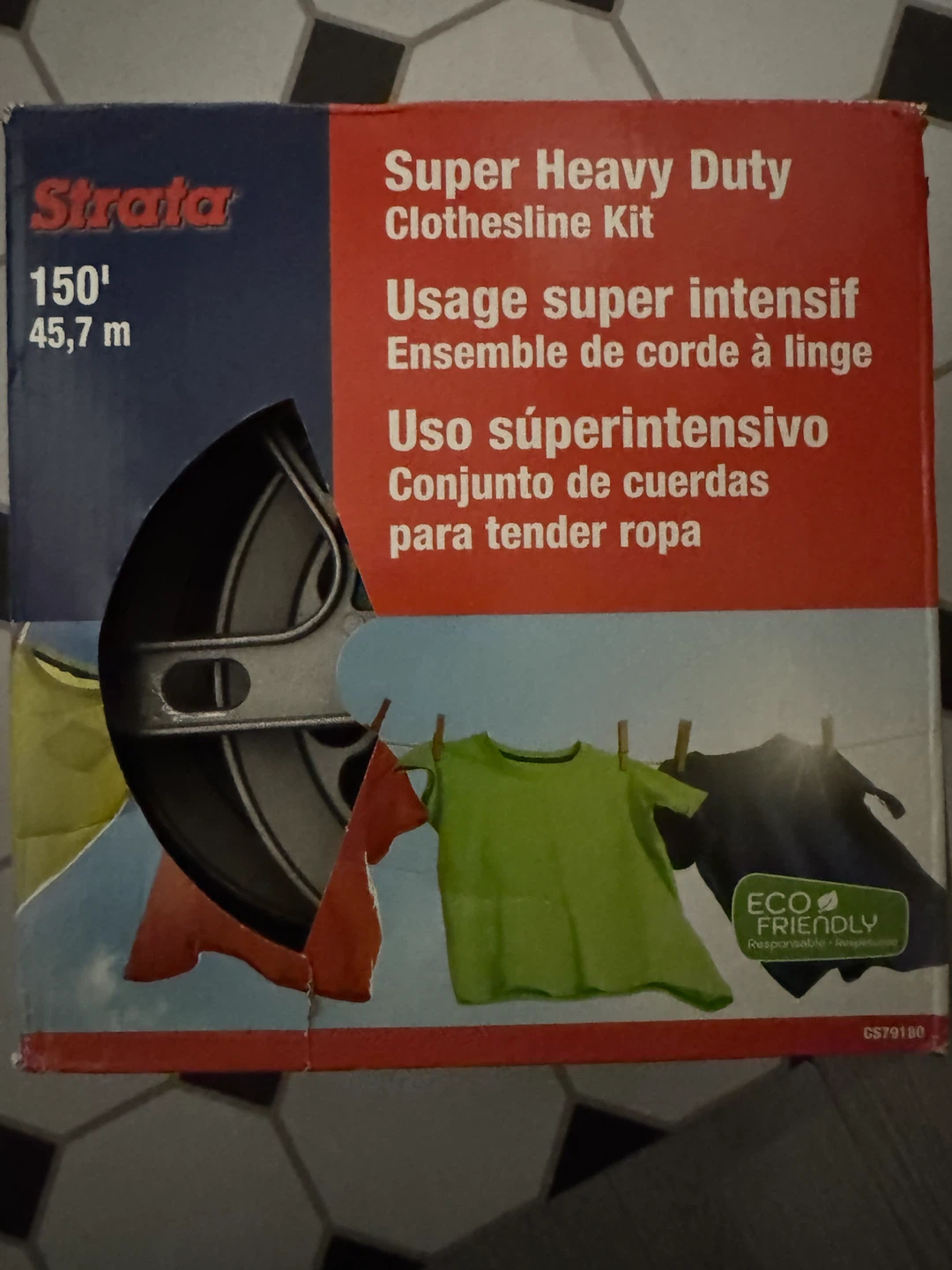 Strata Super Heavy Duty Clothesline Kit - 150ft Urban Grey - photo 5