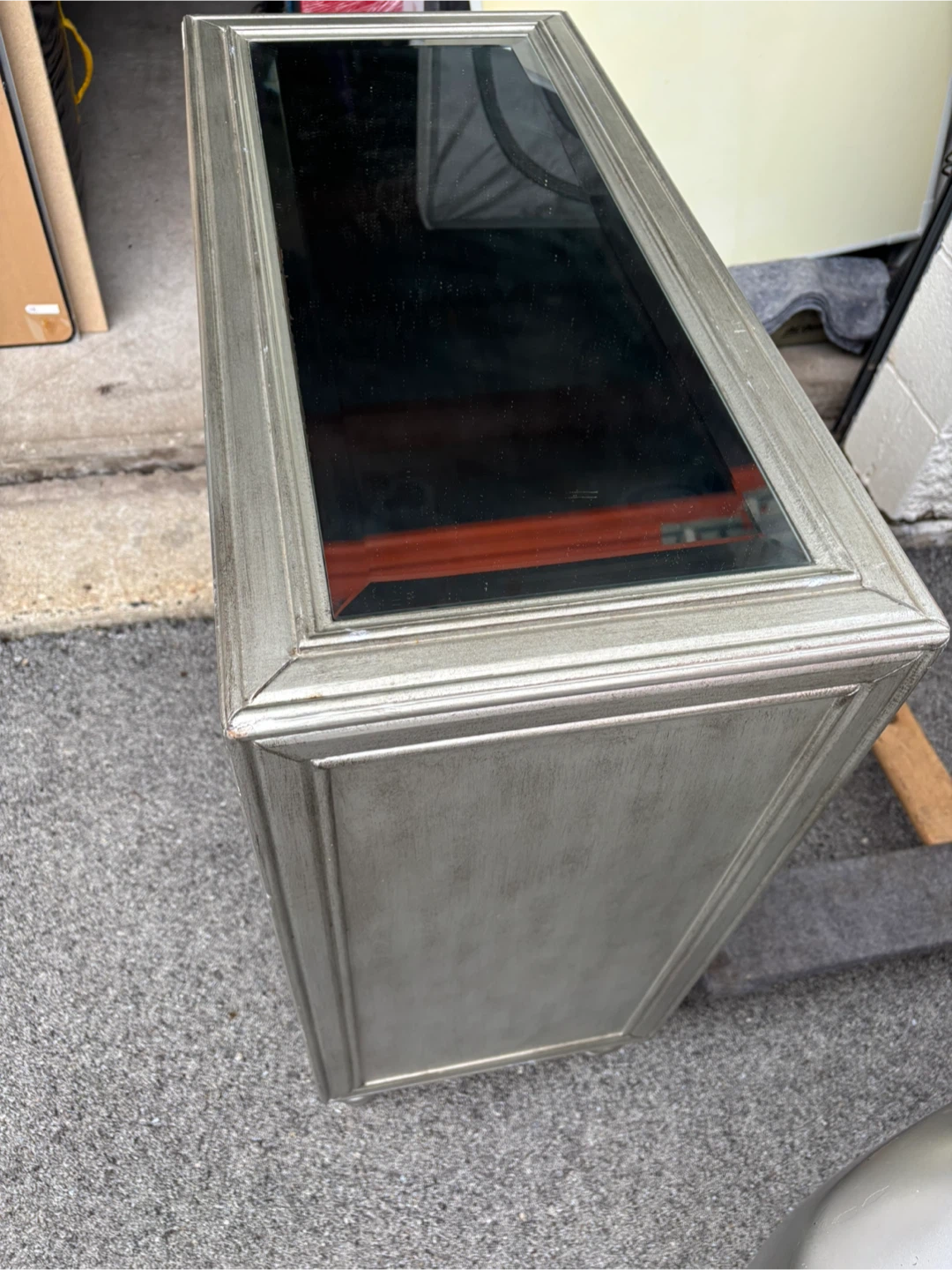 Mirrored Cabinet with Glass Top - photo 4