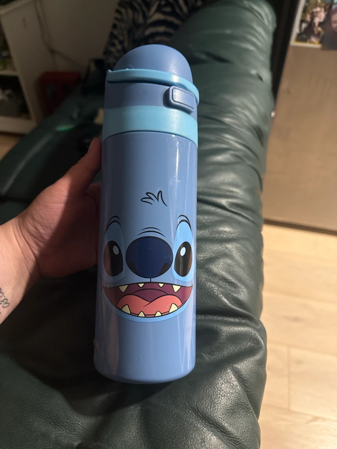 Blue Stitch Water Bottle
