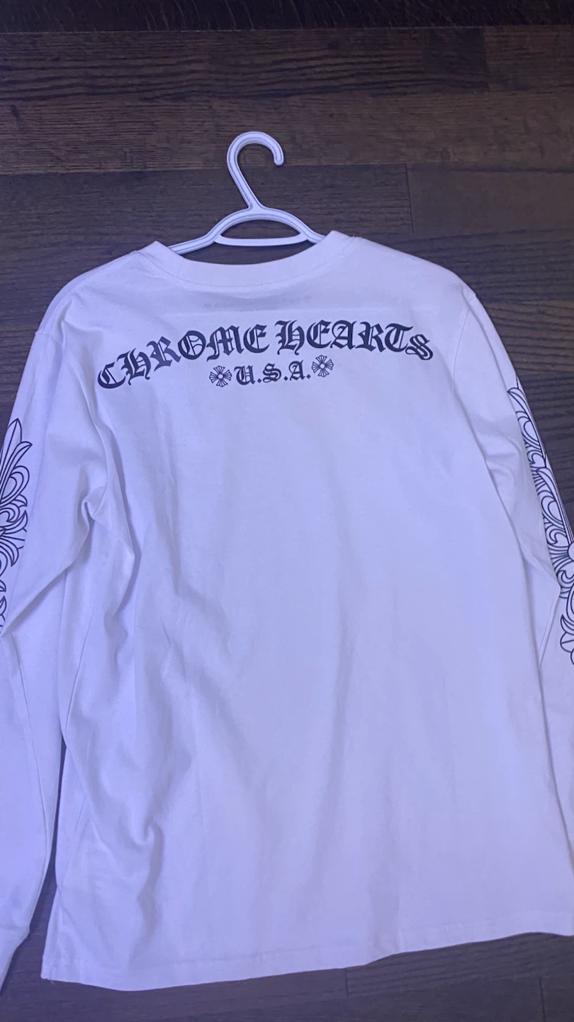 Chrome Hearts Long Sleeve Shirt White - photo 2