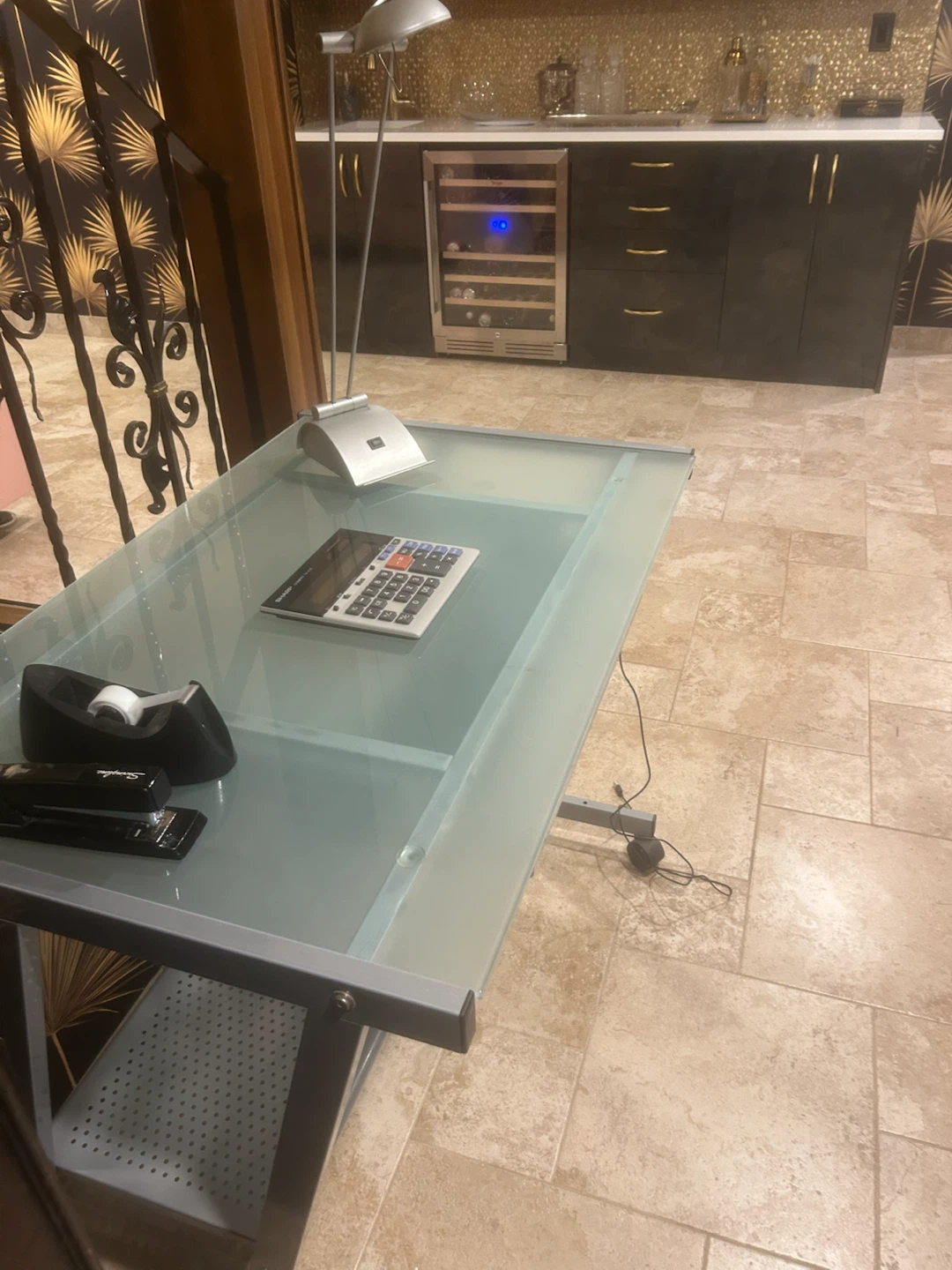 Glass and Metal  Desk - photo 3