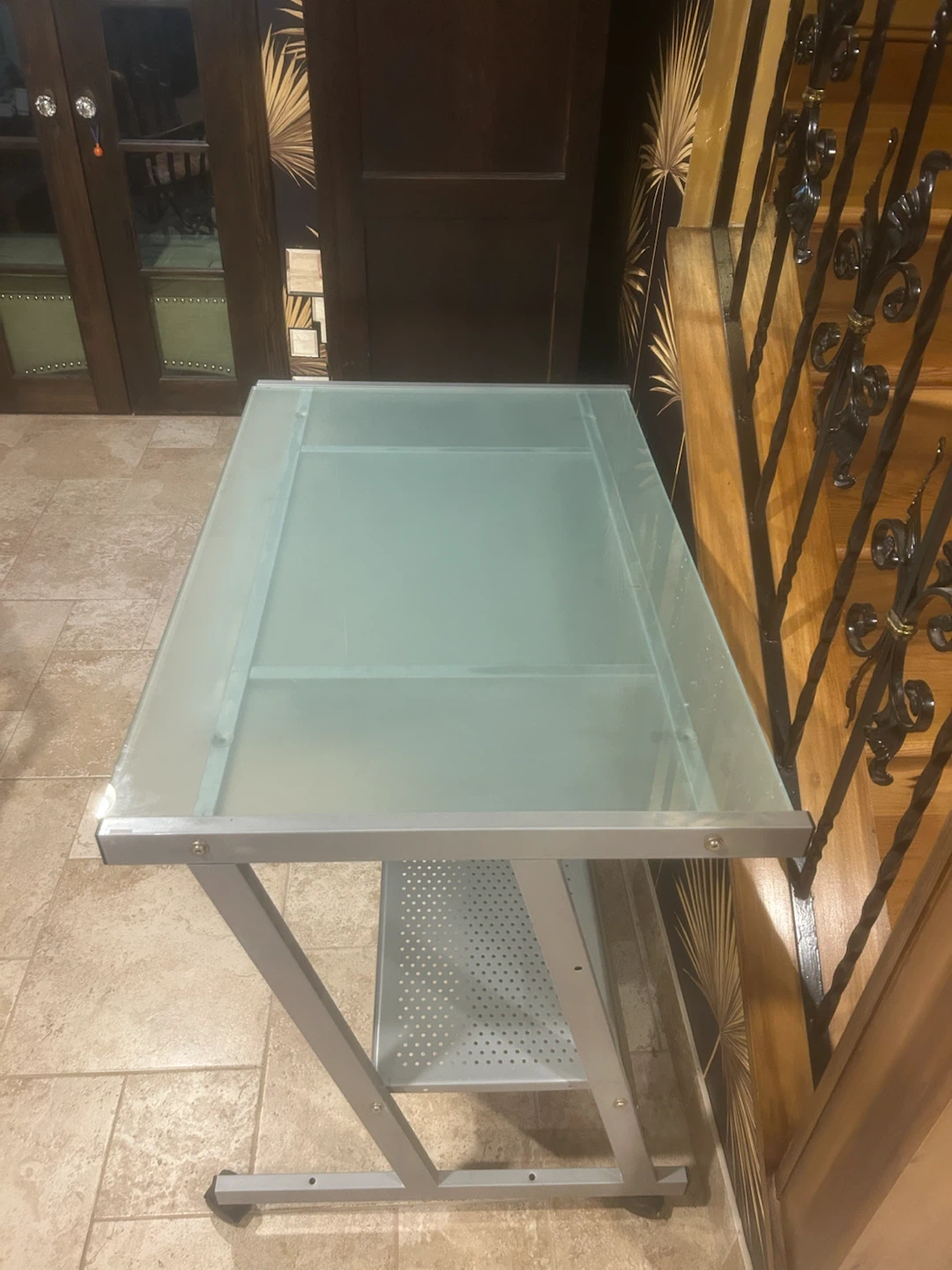 Glass and Metal  Desk - photo 4