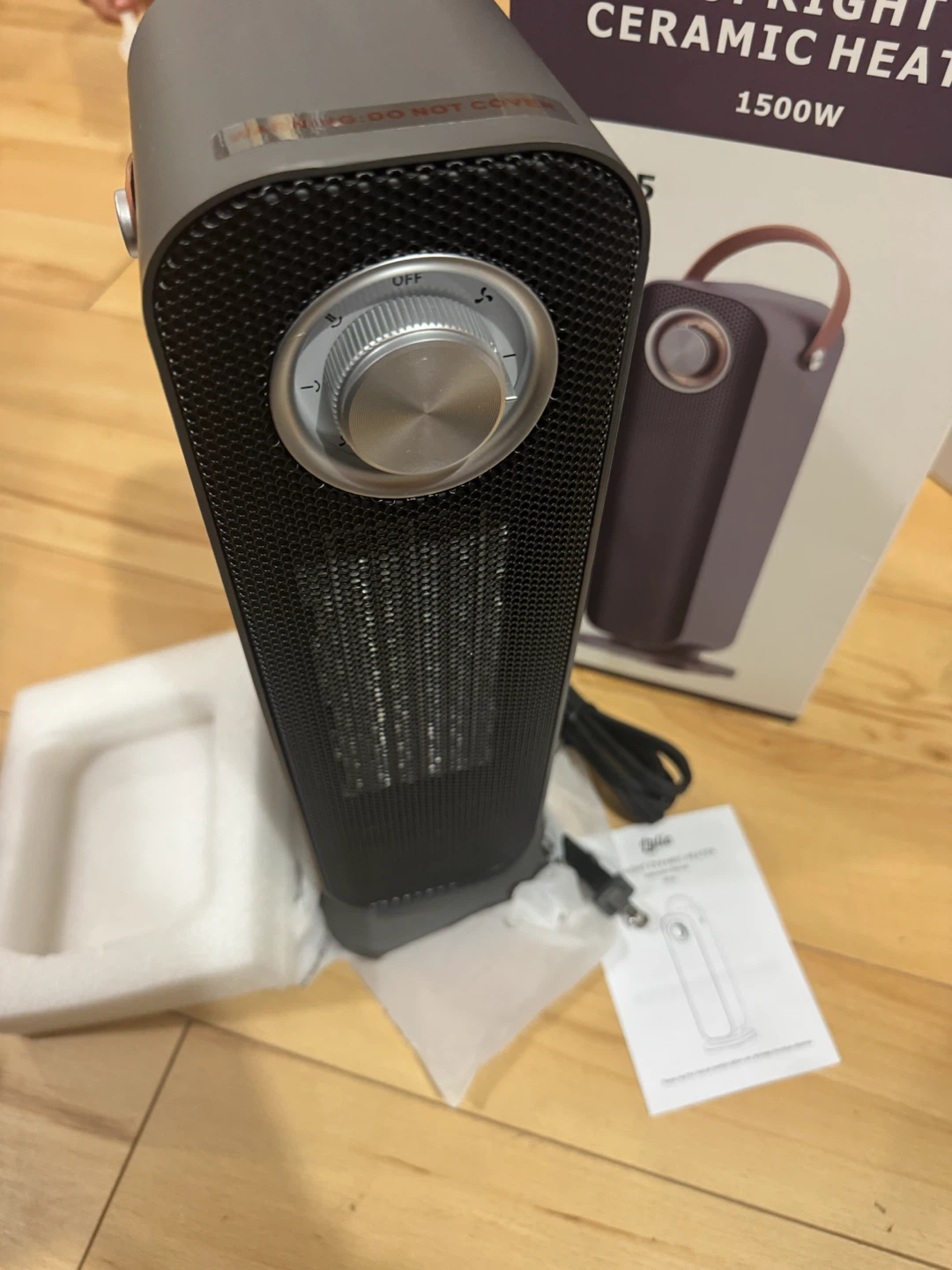 Lylia Upright Ceramic Heater 1500W - photo 2