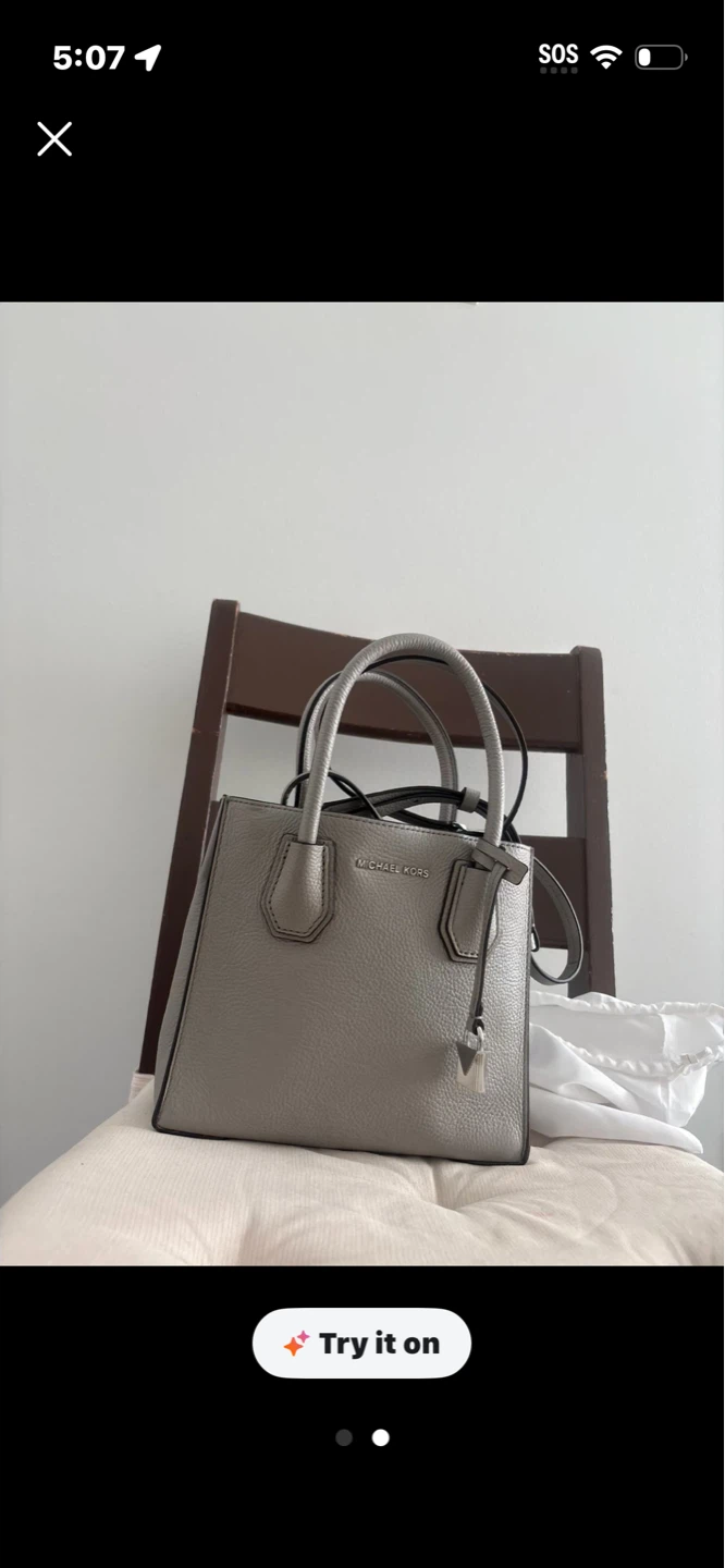 Michael Kors Grey Mini Tote Bag - photo 2