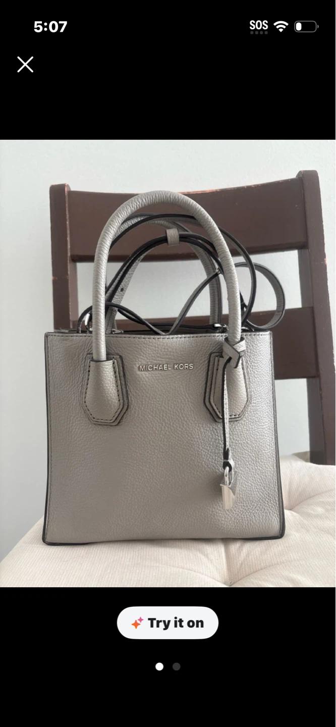 Michael Kors Grey Mini Tote Bag