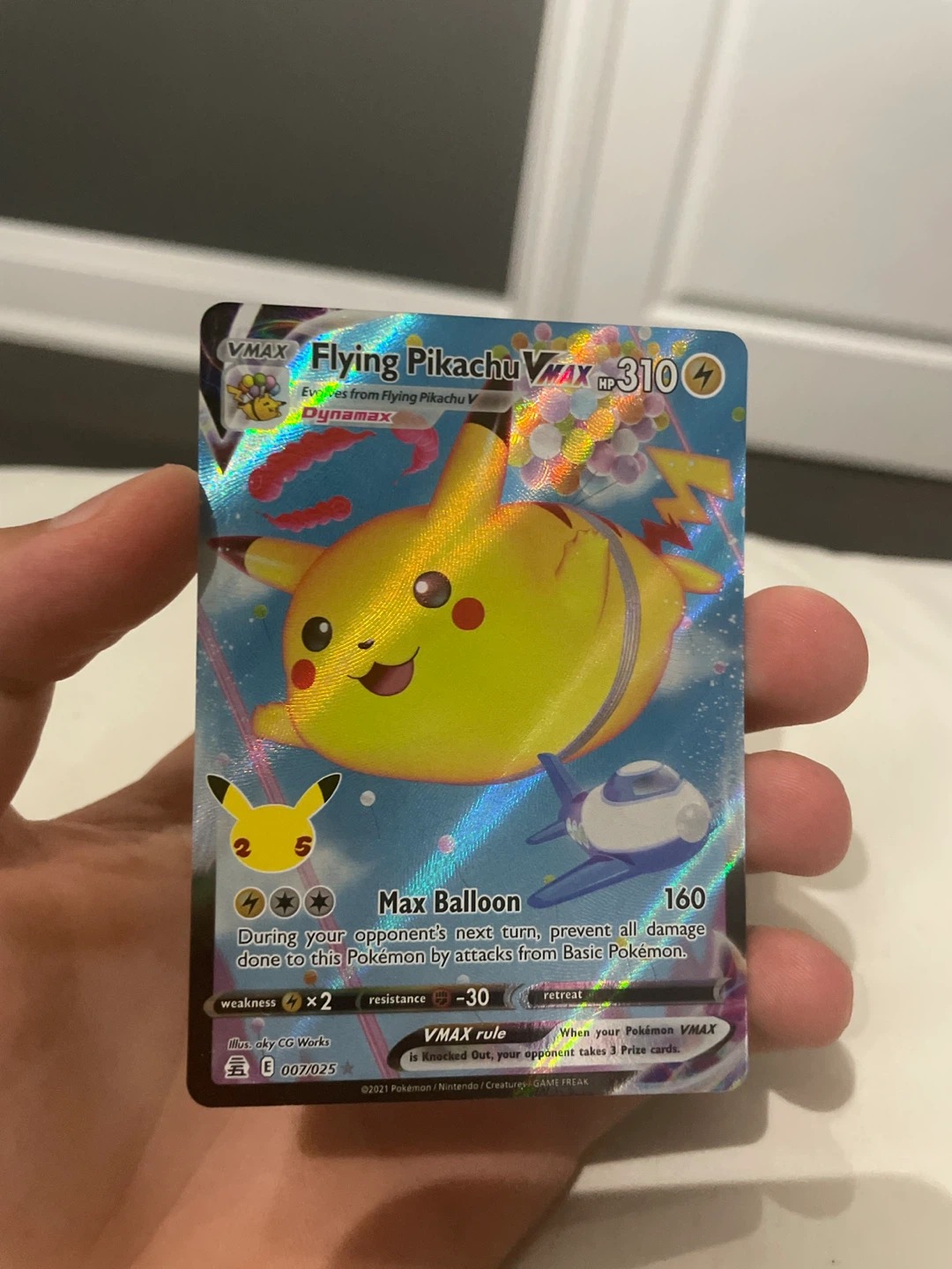 Pokémon Flying Pikachu VMAX Trading Card - photo 2