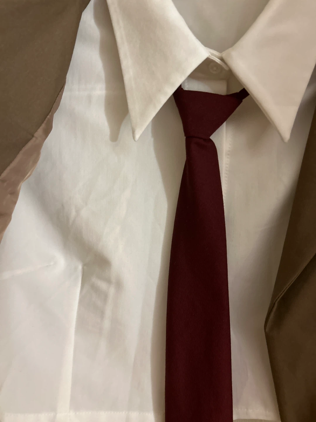 Cropped Blazer and Shirt Set with Tie size S - photo 3