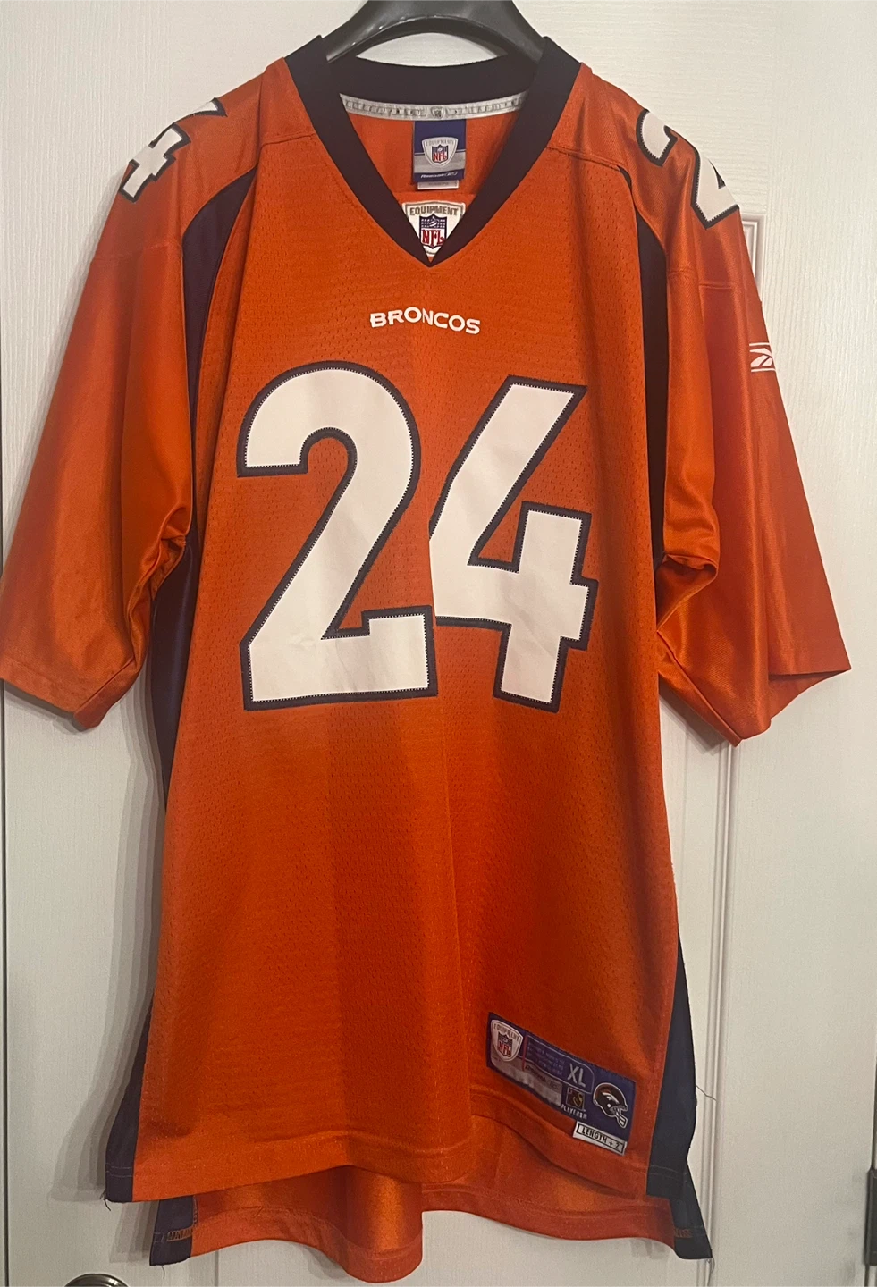 Vintage Denver Broncos Jersey Champ Bailey Reebok XL