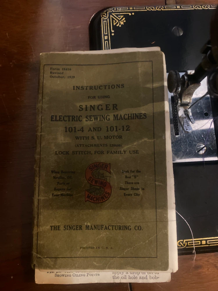 Vintage Singer Electric Sewing Machine 101-4 - photo 4