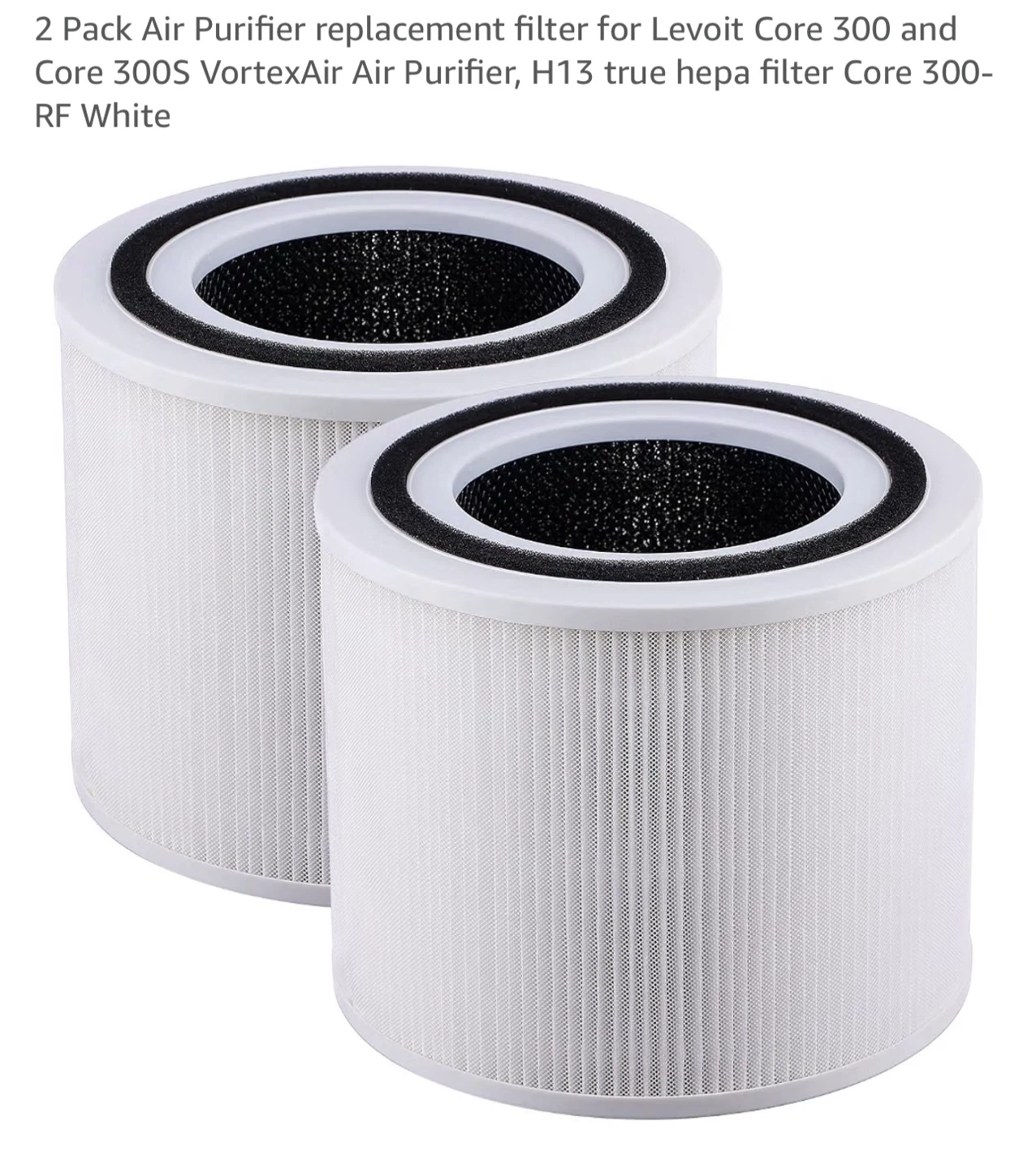 2 Pack Air Purifier Replacement Filter for Levoit Core 300/300S