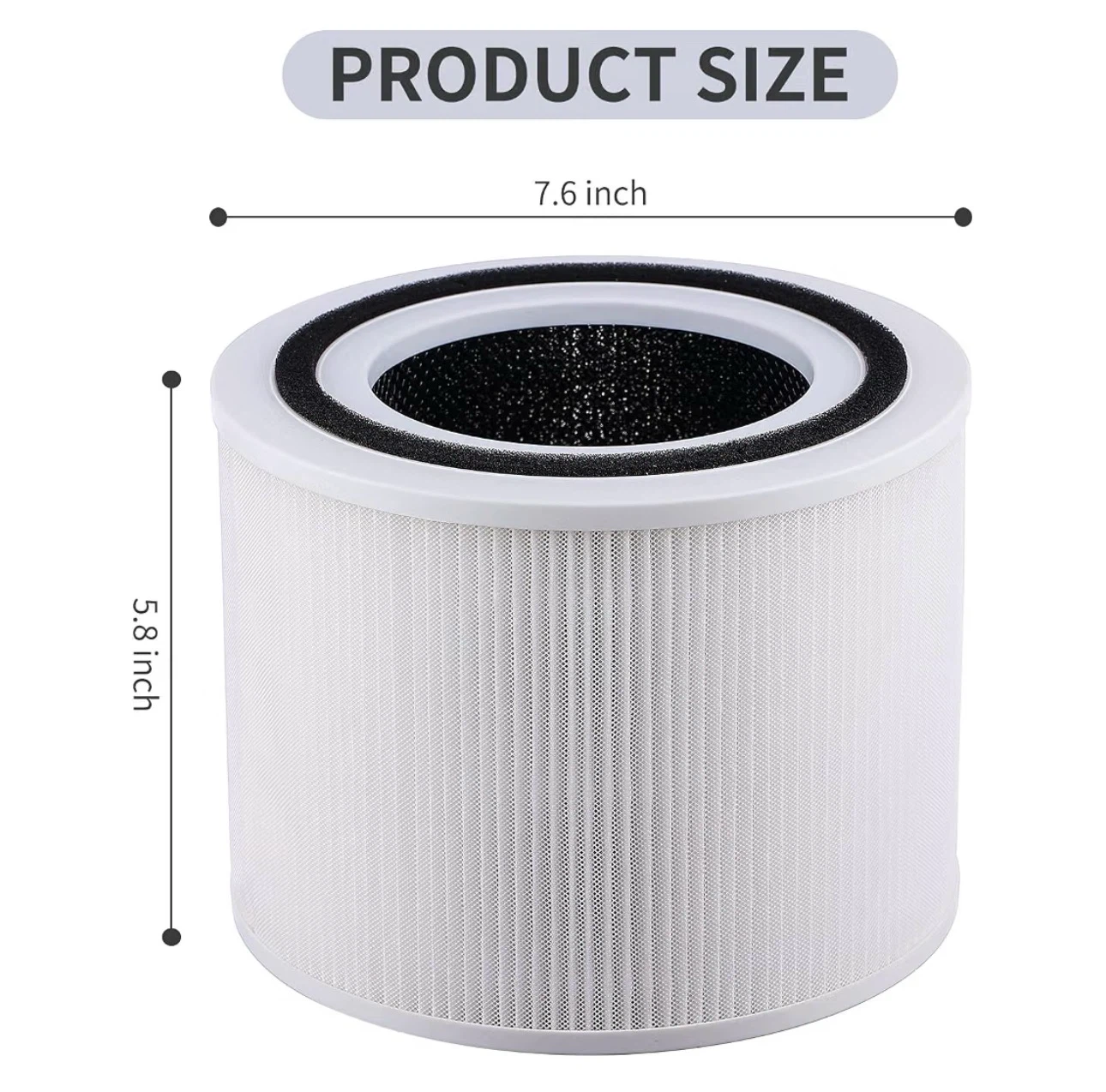 2 Pack Air Purifier Replacement Filter for Levoit Core 300/300S - photo 3