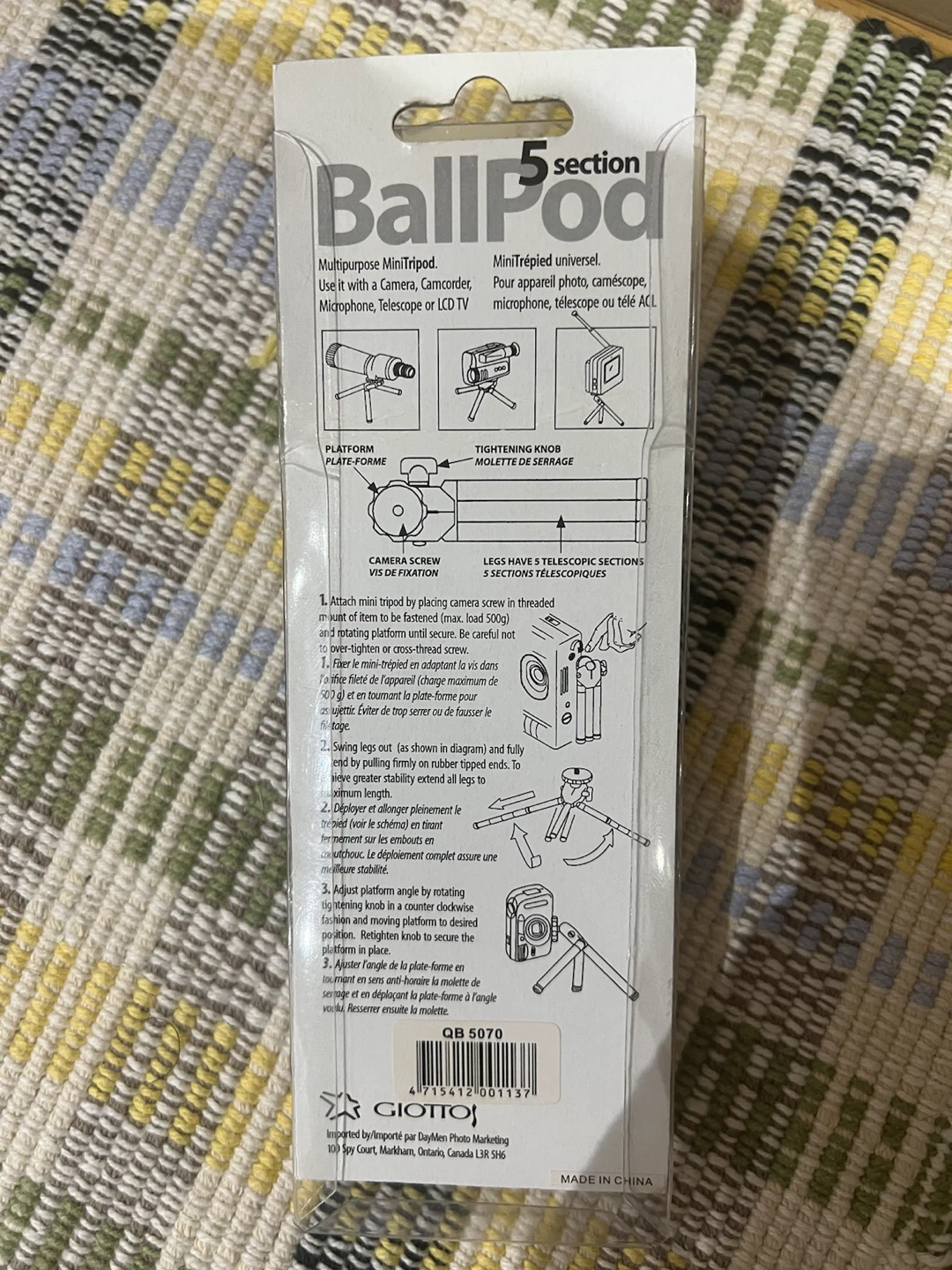 Giotto BallPod 5-Section Mini Tripod - photo 2