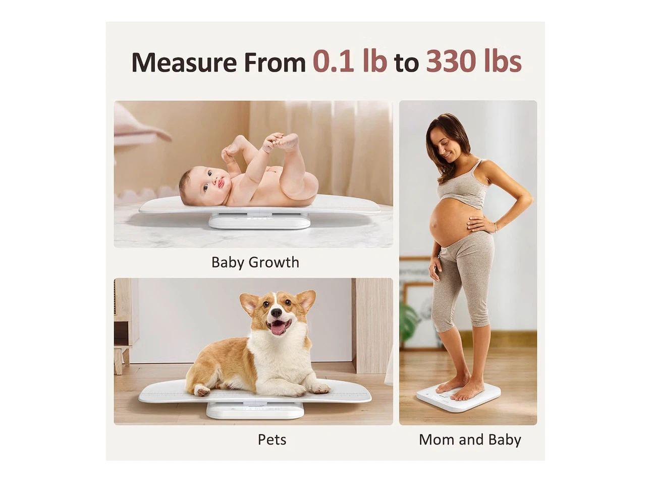 GROWNS Baby & Pet Scale - White - photo 4