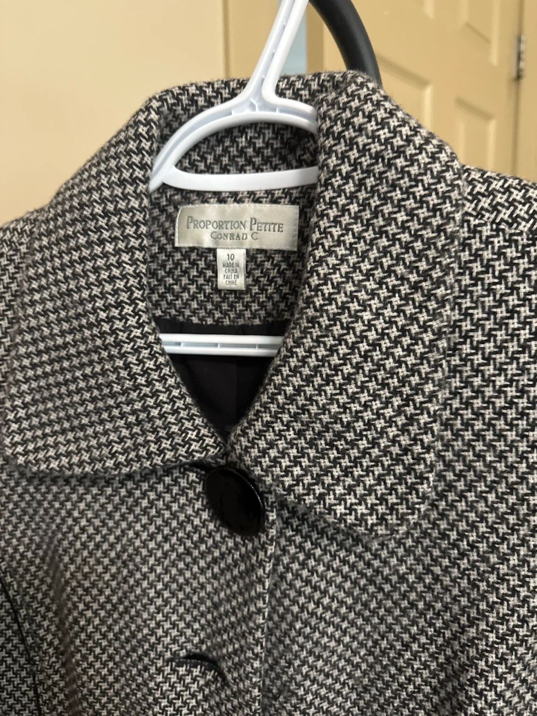 Black & White Houndstooth Coat - photo 2